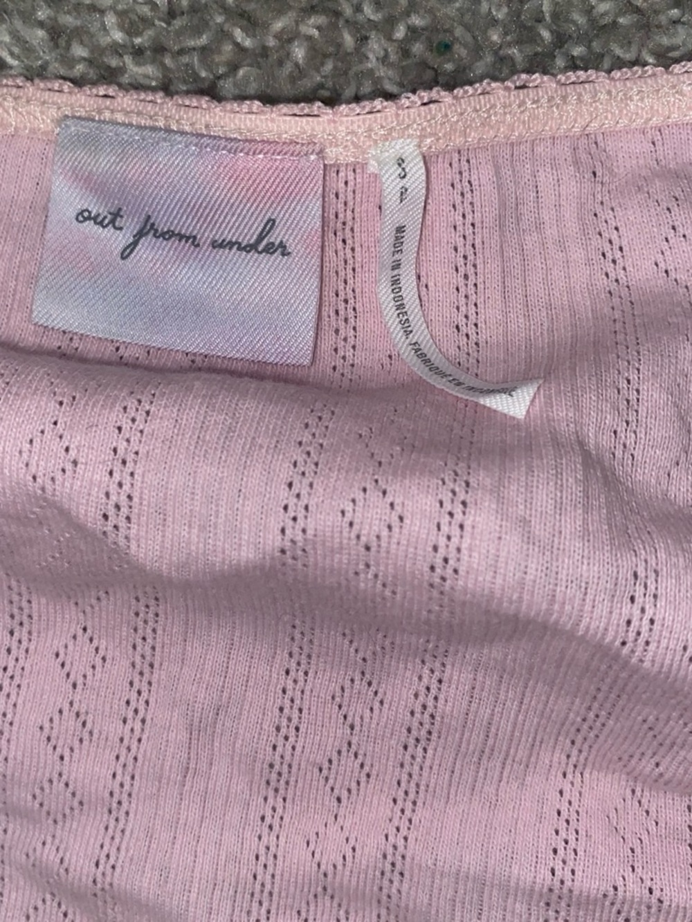 Pale Pink Ribbed Lounge set - Picture 3 of 3